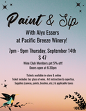 Paint & Sip Night at Pacific Breeze Winery
